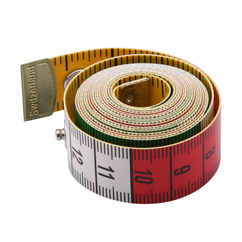 1.5 Meter Flexible Soft Tape Measure, Double-Sided Body Measuring Ruler With Snap Buttons, Tailor Sewing Craft Measuring Tool