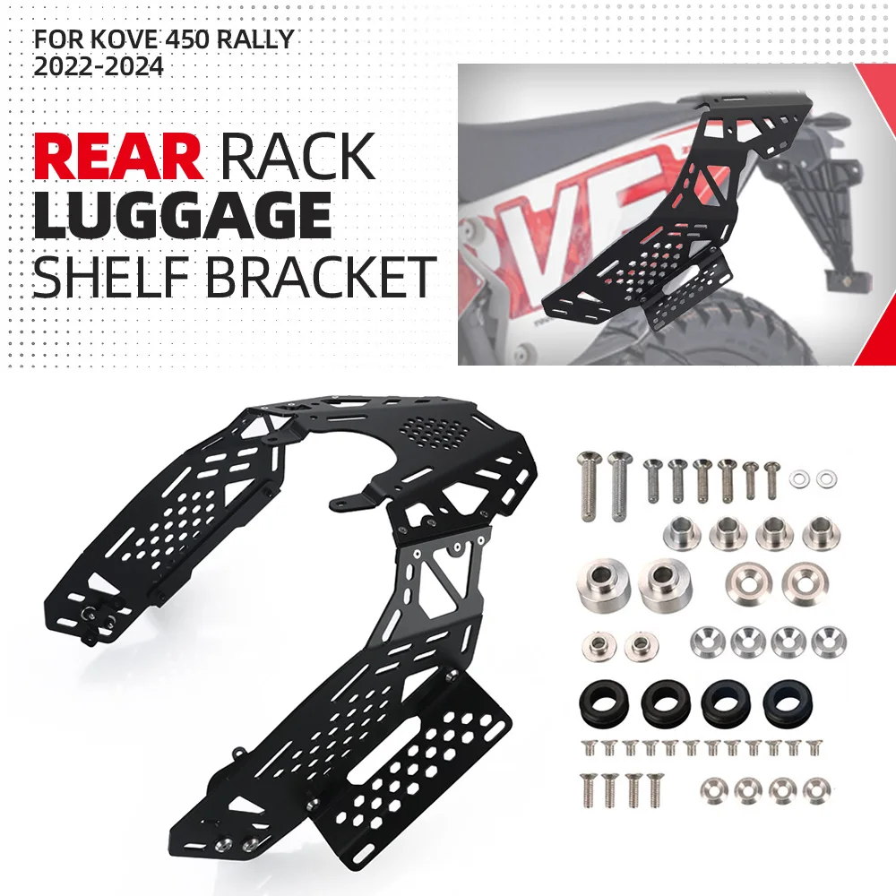 

Motorcycle Accessories Rear Rack Luggage Shelf Bracket Support For 450 Rally KOVE 450Rally 450 2022 2023 2024 Side Panniers Rack