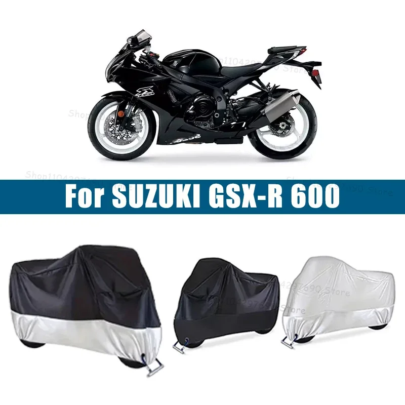 210D Oxford Motorcycle Cover Waterproof All Season UV Protection For SUZUKI GSX-R 600 Anti-Tear Windproof Motorbike Cover