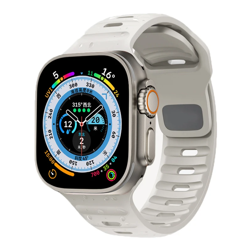 Silikonarmband für Apple Watch Band Ultra 3 49 mm 44 mm 45 mm 42 mm 41 42 mm 46 mm Sportuhrenarmband Iwatch Serie 11/10/9/8/se Armband – Detail 5