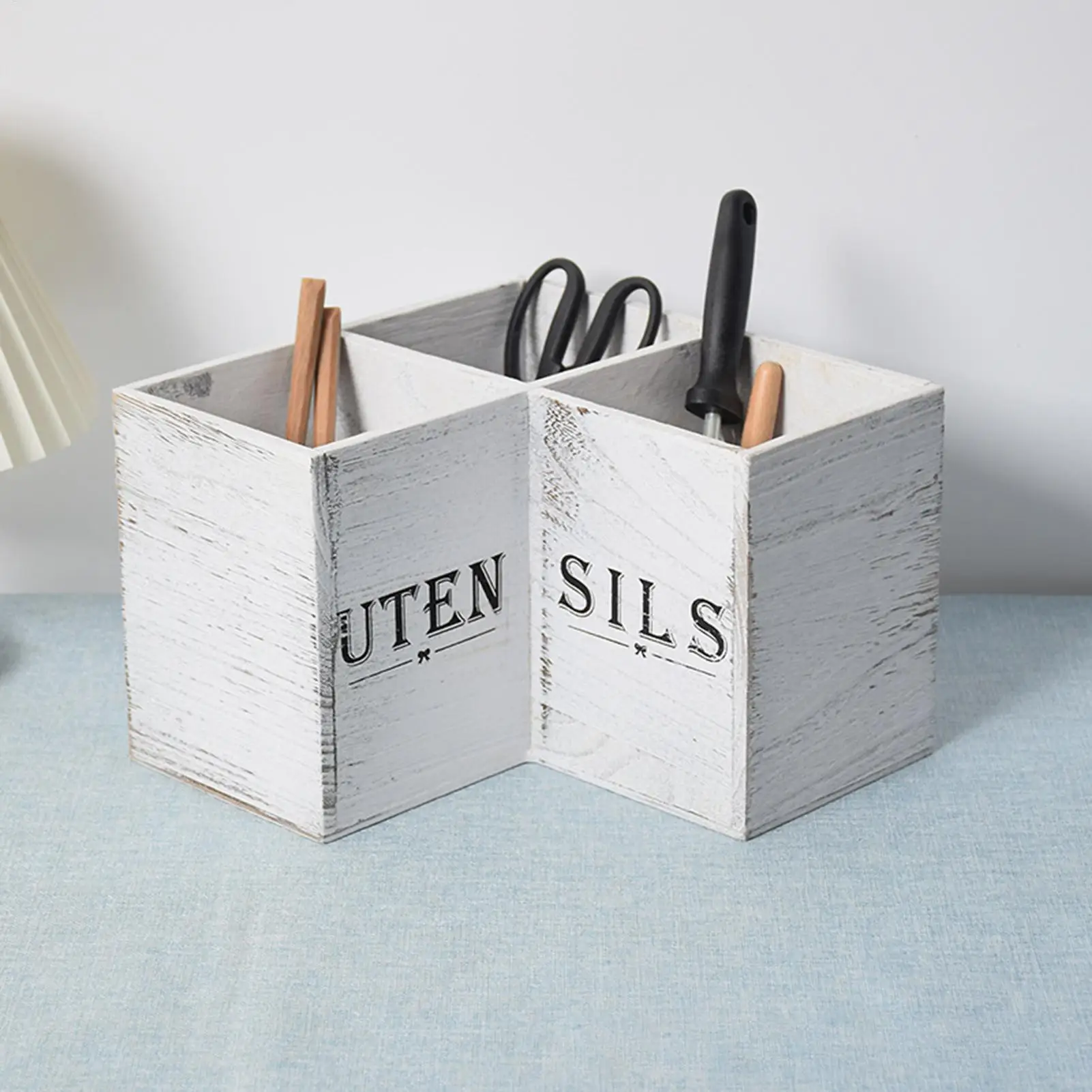 

Деревянный органайзер для кухонных приборов: подставка для столовых приборов, ложек, вилок, палочек для еды на столешницу