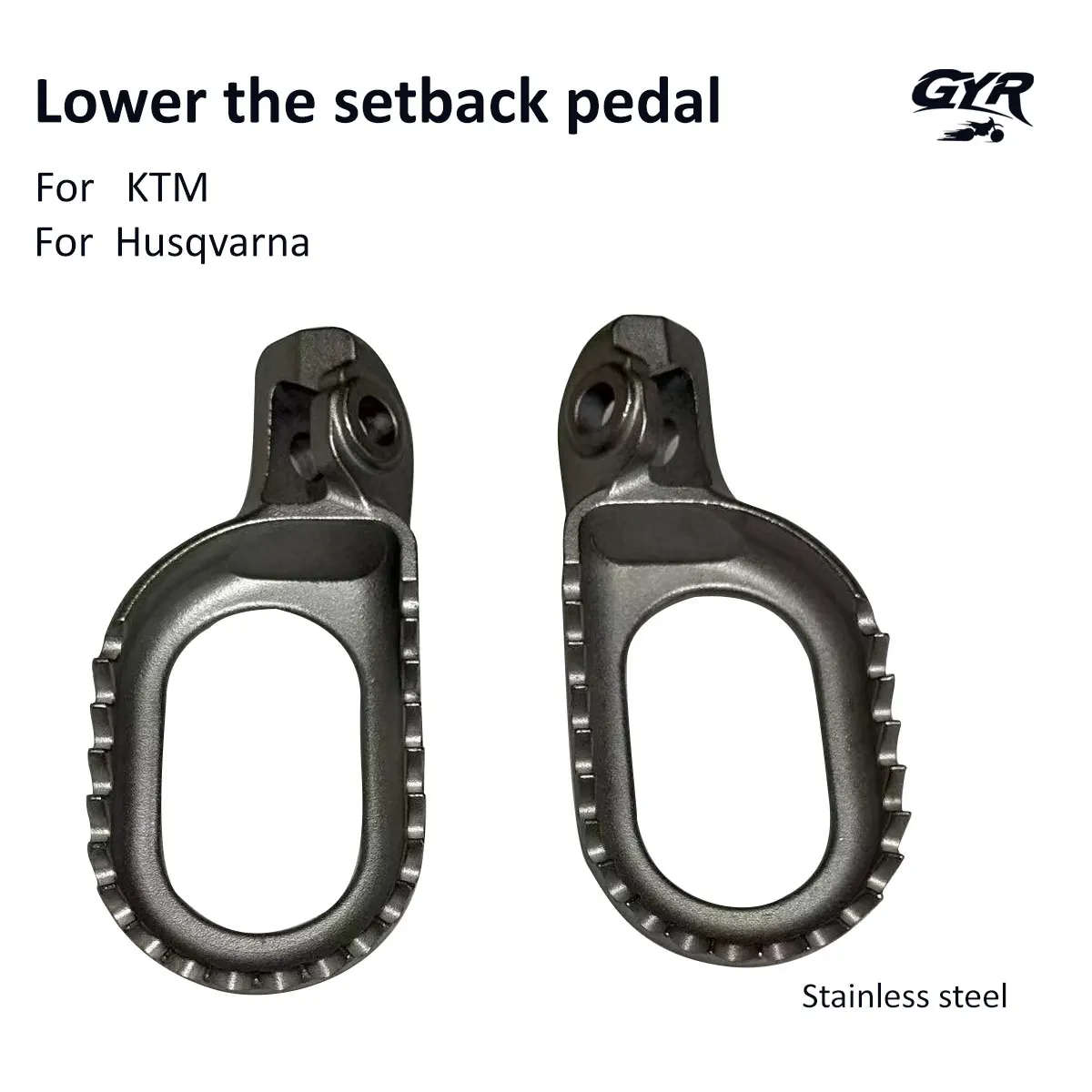 

Lowering setback motocross footpegs 17-26 universal conversion For KTM Husqvarnaqvist GASGAS Backward Low footpeg FOOTREST