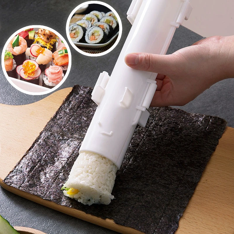 1pc DIY Sushi Making Machine Sushi Maker Sushi Tool Quick Sushi Bazooka Japanese Rolled Rice Meat Mold Kitchen Bento Accessories