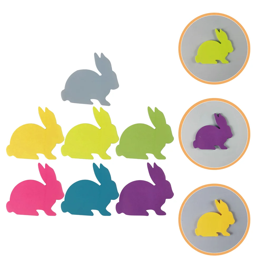 

7 Books Little Bunny Notes Small Notepad Kid Memorandum Easter Paper for Student Mini