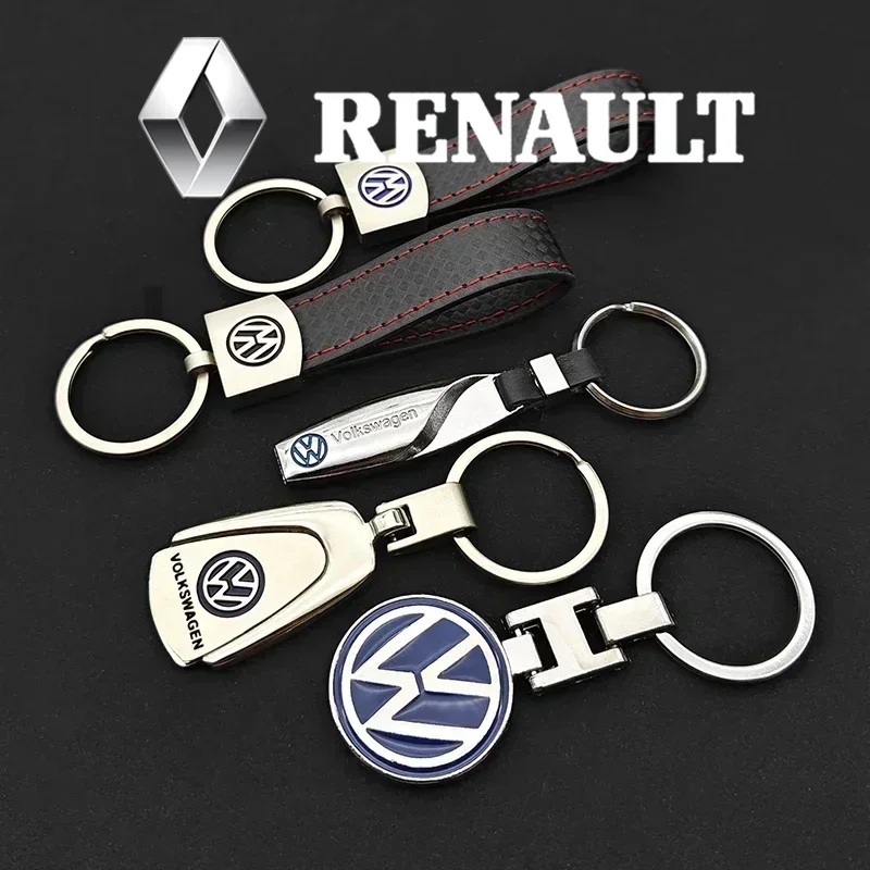 

3D VW Metal Car Logo Keychain For Volkswagen Scirocco Sharan Golf Passat Tiguan Polo Beetle MK3 MK4 MK5 MK6 MK7 SR32 Keyring