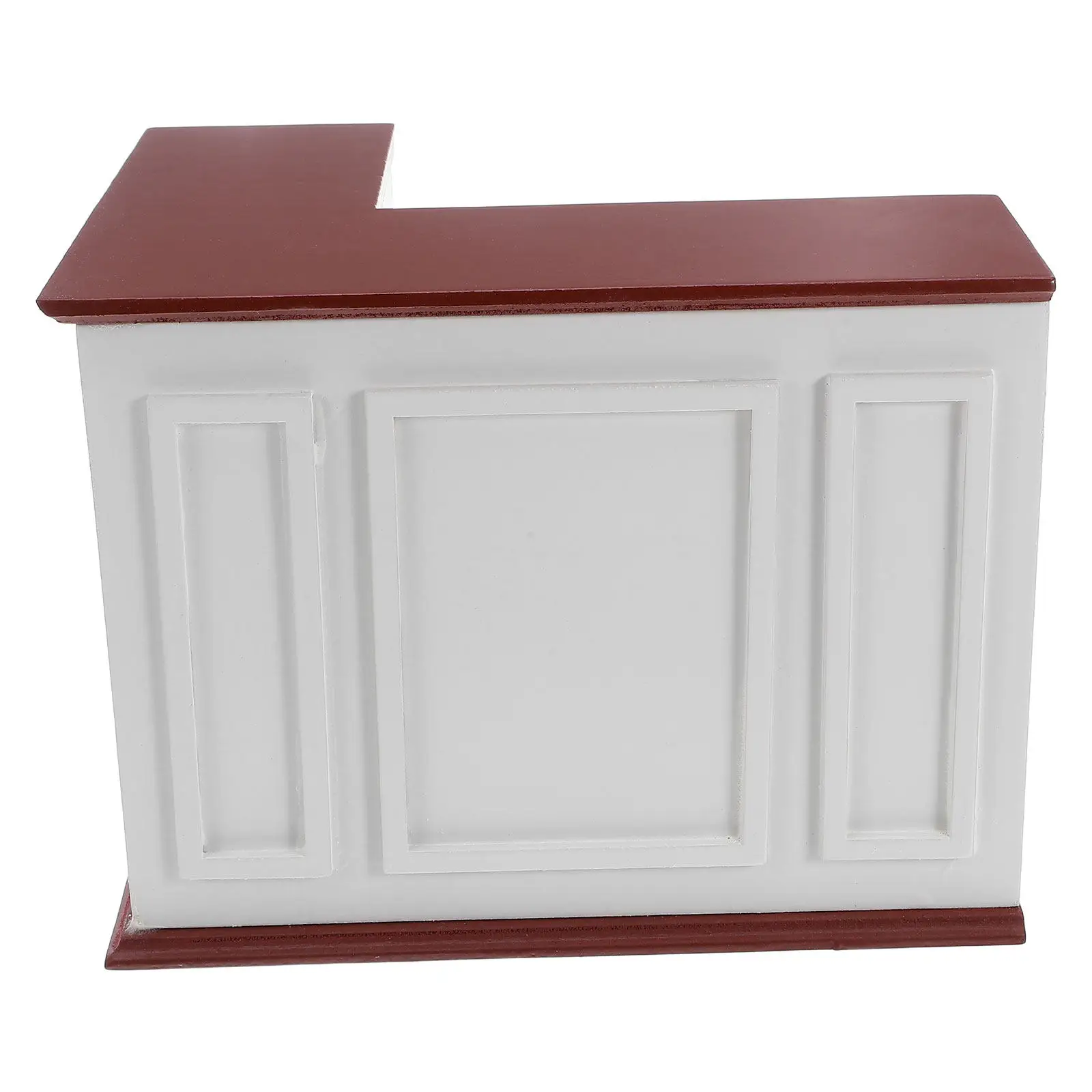 

Миниатюрная барная стойка 1:8, деревянный демонстрационный шкаф-витрина для кукольного домика, декор для гостиной, украшение для небольших пространств, кухонный островок