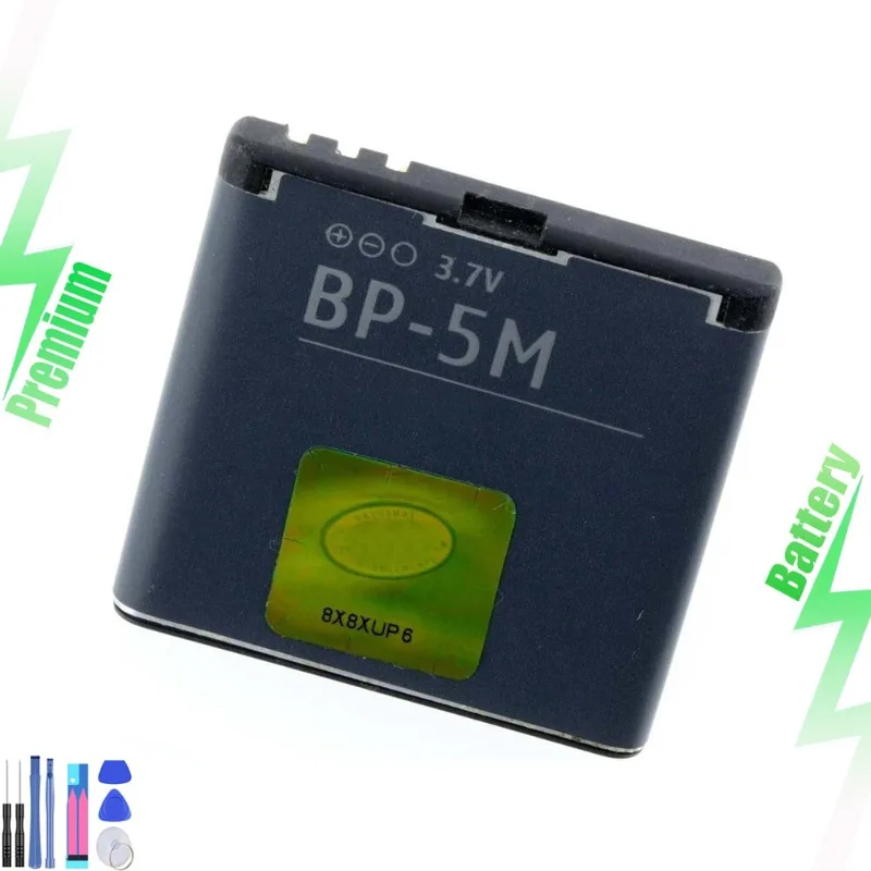 1-2PCS Alternative battery BP-5M Suitable for 6220C 5610XM 6500s 6110C 5611 mobile phone battery 900mah