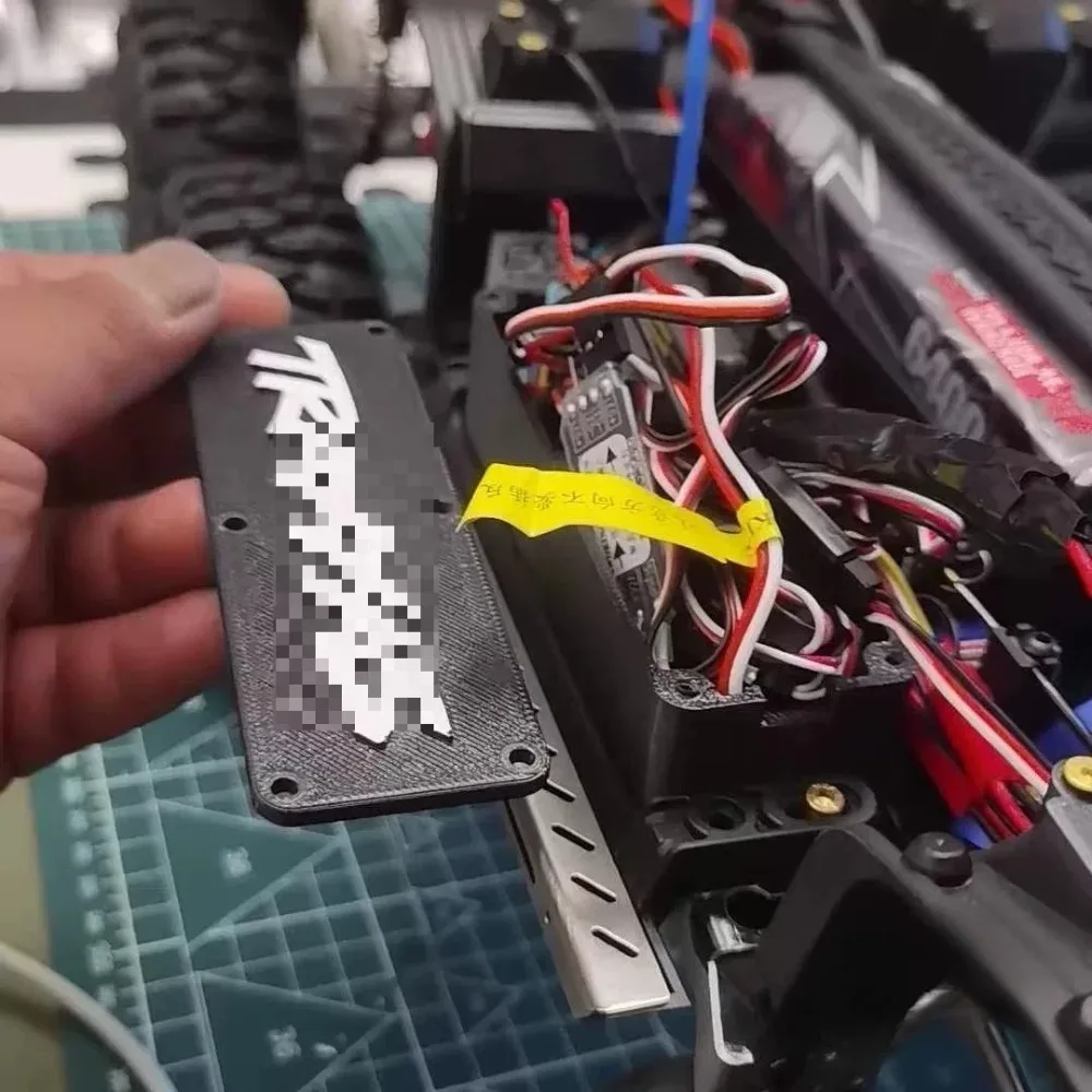 RC Enlarged Extended Receiver Box Upgrade Parts For TRX4 TRX6 1/10 Custom Large Inner Space For Multi Light Sets Mod Accessory