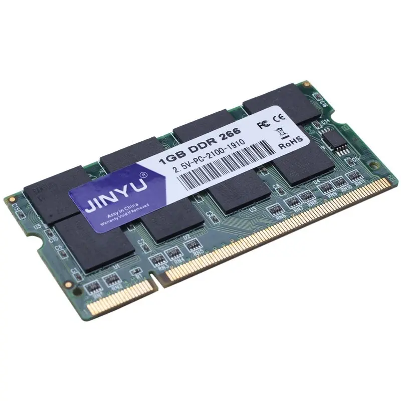 2X Jinyu Ddr 1G 266Mhz 2.5V 200Pin Ram Memory For Laptop(266Mhz)