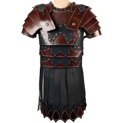 Medieval Ancient Greek Roman Legion Gladiator PU Leather Cuirass Shoulder Chest Armor Viking Warrior Knight Cosplay Costume LARP