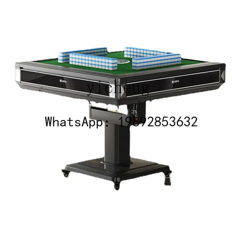

LYY Mahjong Machine Plastic Products (Flower Pots) Household Heating Folding Dining Table Dual-Use