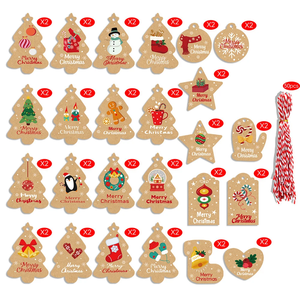 

Holiday Celebrations Christmas Tags Decorative Hang Tags 50 Decorative Christmas Tags Personalized Ornaments 9.8 7.5 0.4