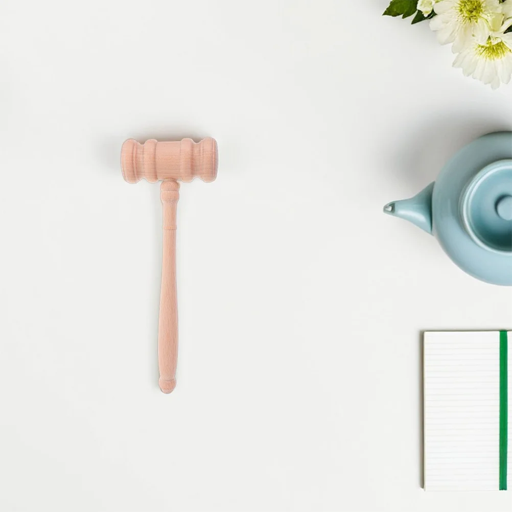

2pcs Wooden Judge Gavel Mini Solid Wood Hammer For Courtroom Auction Sale Lawyer Accessories Durable Handheld Gavel Prop Clear