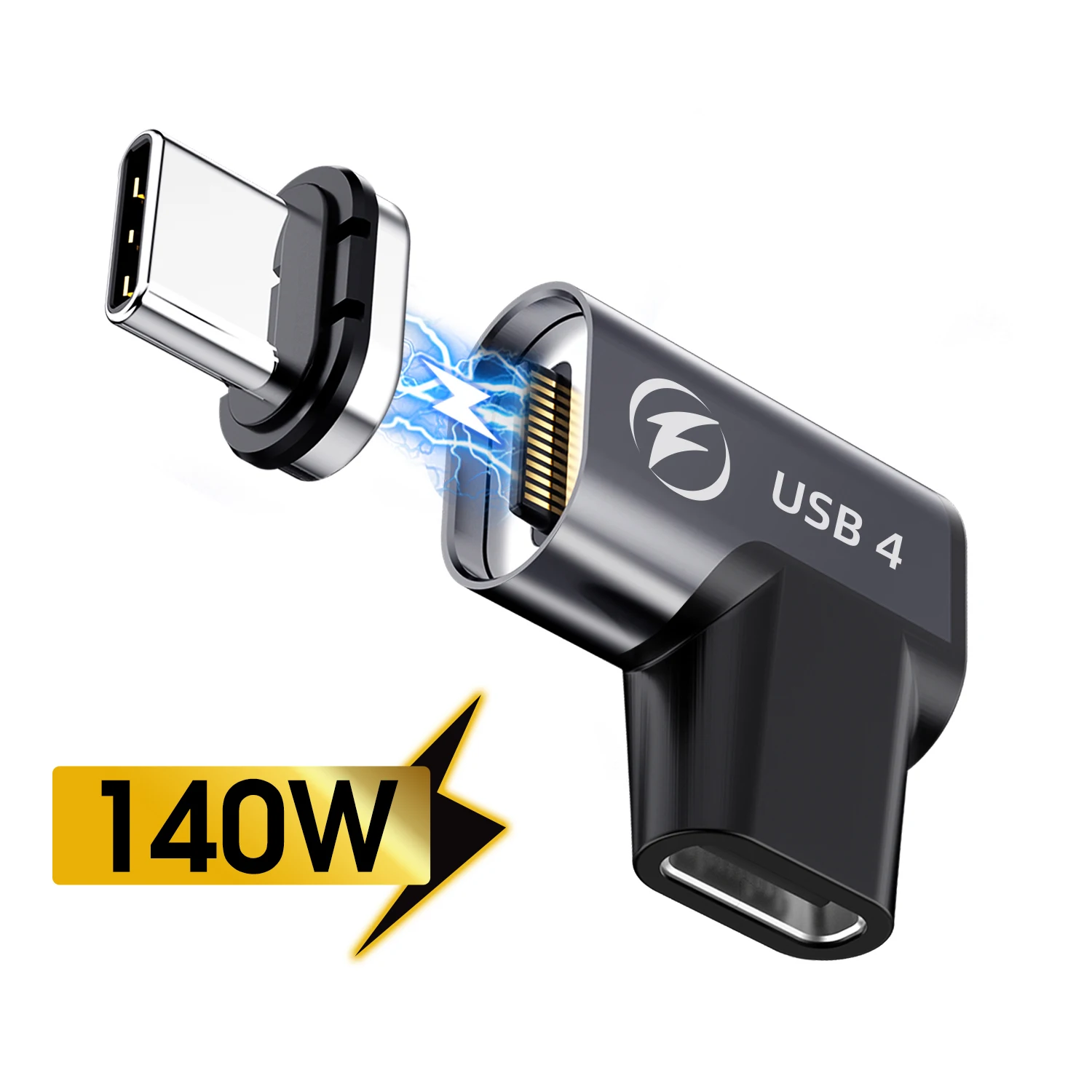 USB C to C 8K@60Hz Data Transfer 140W 20Gbps Type C Adapter Quick Charge 5A USB4.0 Magnetic Connector for Tablet Mobile Phone