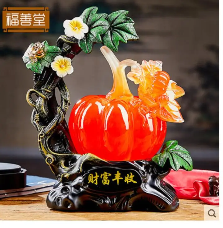 

Fortune harvest pumpkin gold toads new Chinese decorative items Decorative household wealth fortune prosperity gift