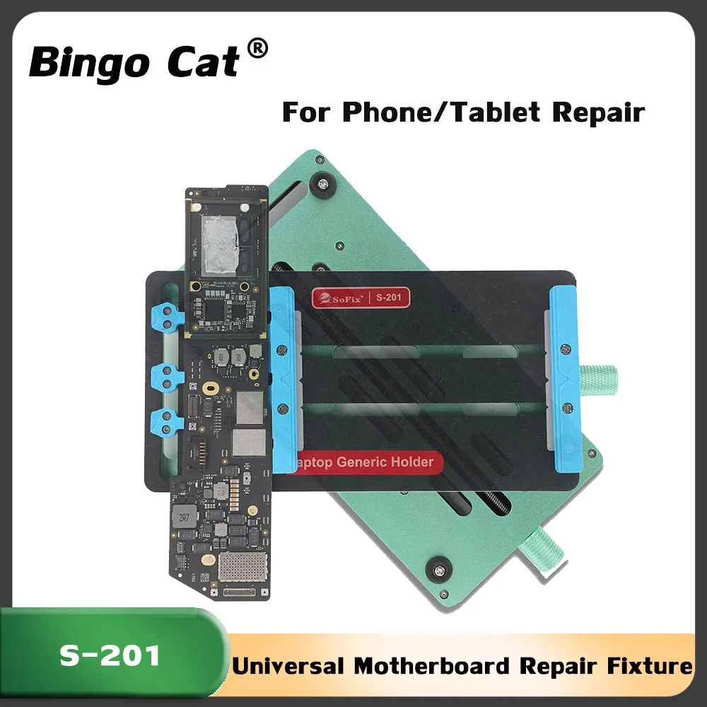 S-201 Generic Logic Board Holder Fixture  for iPhone/MacBook/iPad/PC Use to Holding Various Logic Boards During BGA Rewok Tool