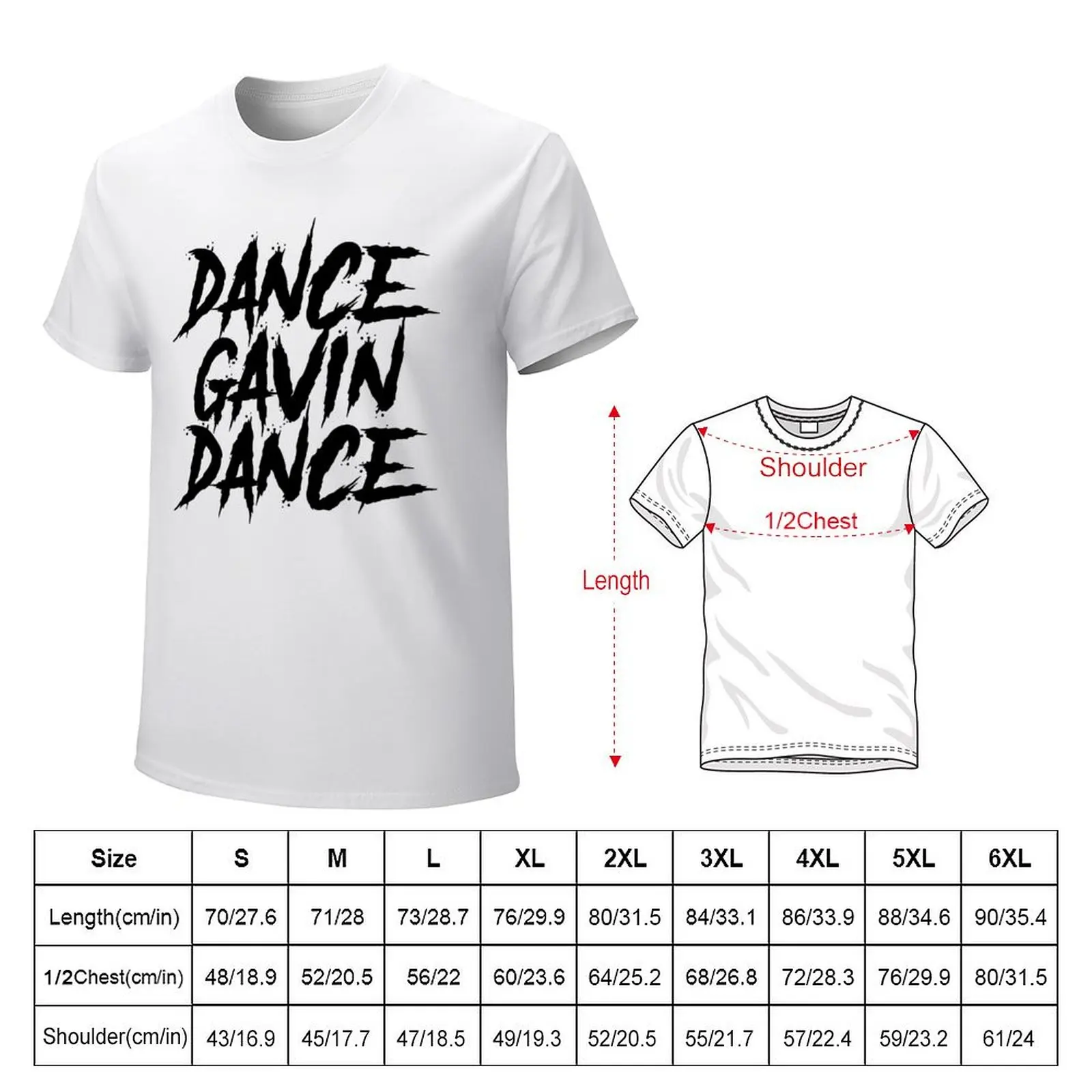 Dance Gavin Dance - Band Logo Sticker T-Shirt aesthetic clothes korean fashion summer top t shirt men