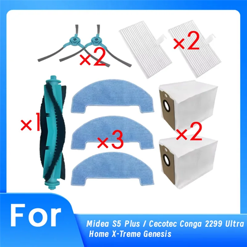 

ABKJ-For Midea S5 Plus / Cecotec Conga 2299 Ultra Home X-Treme Genesis Vacuum Cleaner Accessories