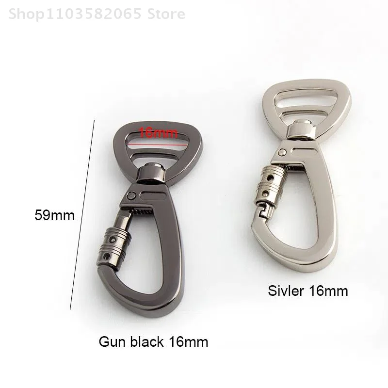 1Pcs 360° Rotatable Carabiner Keychain Hook With Lock Rock Climbing Safety Quick-hang Spring Hook DIY Strong Pull Buckle