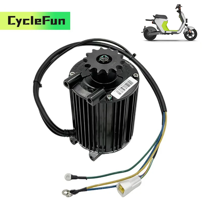 

Hall Type QS90 1KW PMSM Mid-Drive Motor Rated 55KPH With Belt Or Sprocket For Electric Scooter Motorcycles Dirt Bike Accessories