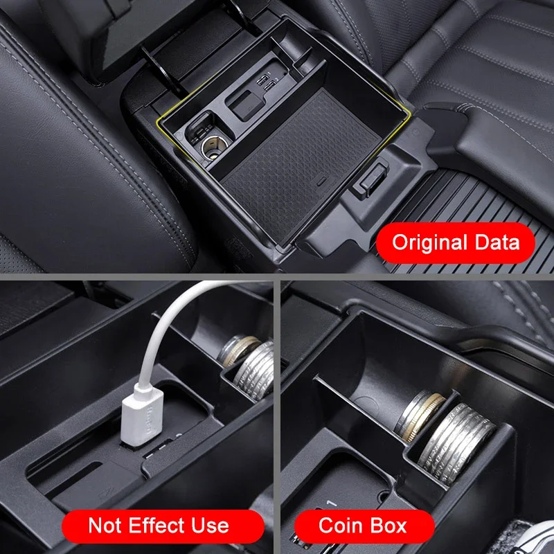 Car Central Armrest Storage Box Center Console Organizer Holder for Mazda 6 Atenza LHD Accessories 2020 2021 2022 2023