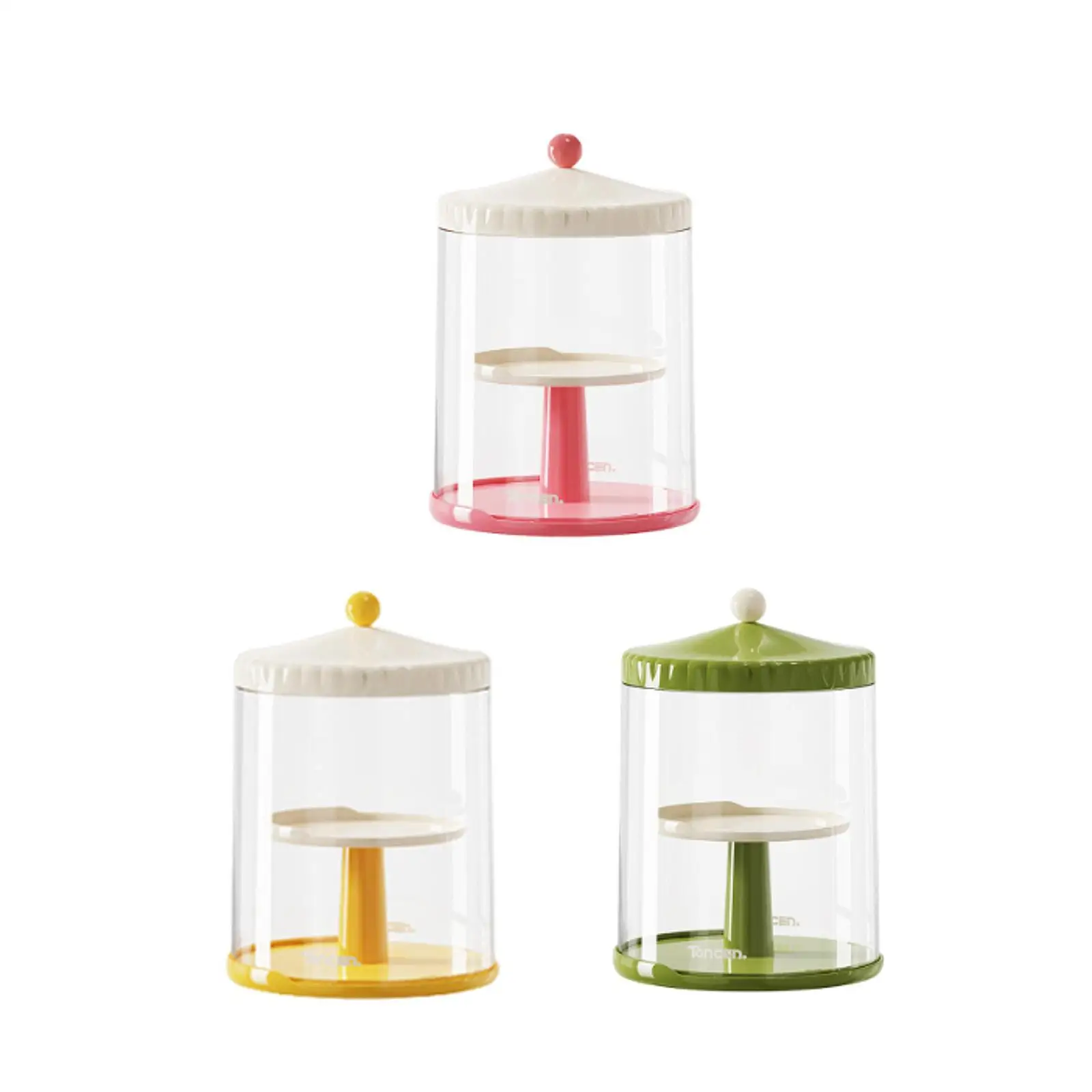 

Clear Figures Display Case,Doll Display Stand, Showcase ,Organizer 360 Rotating