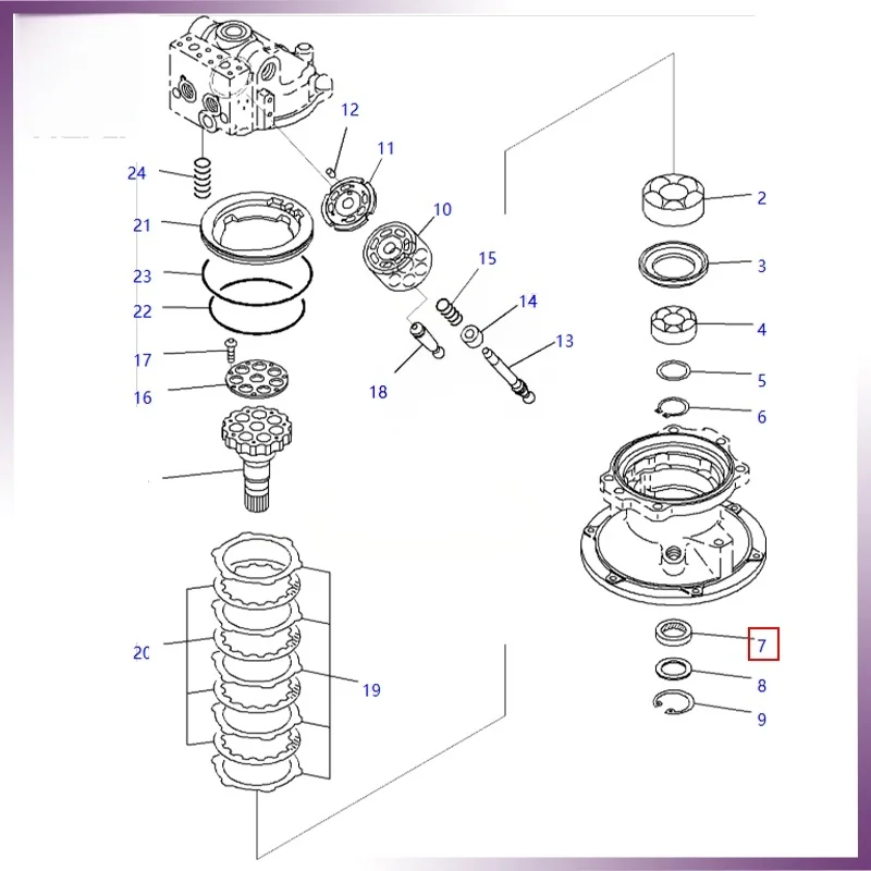 2PCS 706-7E-11280 7067E11280  SEAL OIL FOR KOMATSU EXCAVATOR PC150-5 PC180LC-5 PC200-5 PC200-6 PC200-7 PC200-8 PC200LC-8 PC220-8