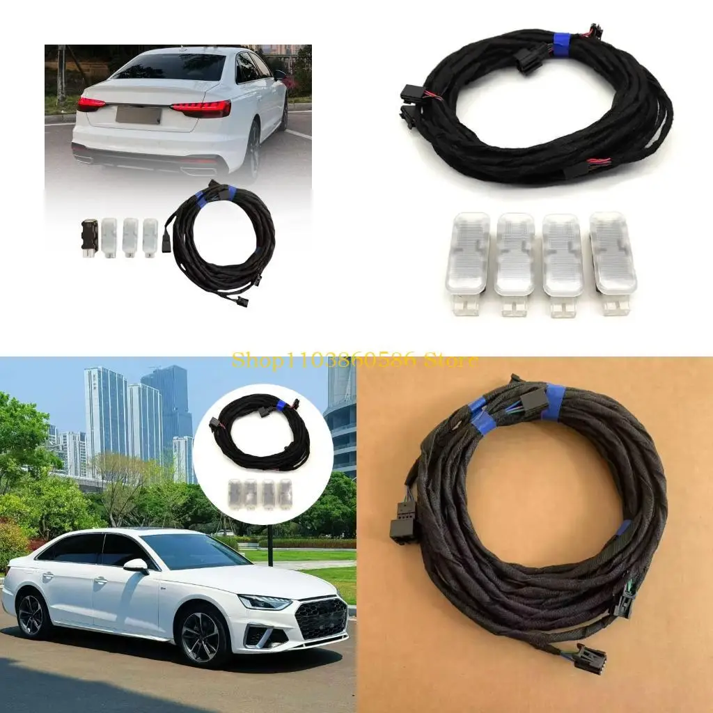 242A Premium Plug Play High Brightness LED Footwell Lighting System 80A947415E For B9.5 C8 With Simple DIY Installation