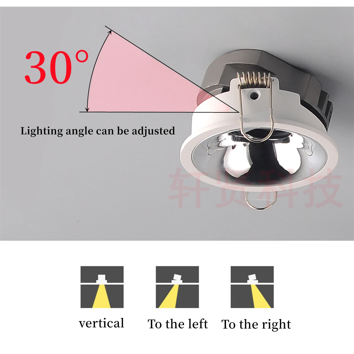 Buraco 55mm led spot light recesso lâmpada do teto cob anti brilho alumínio downlight ac110v 220v loja de escritório em casa