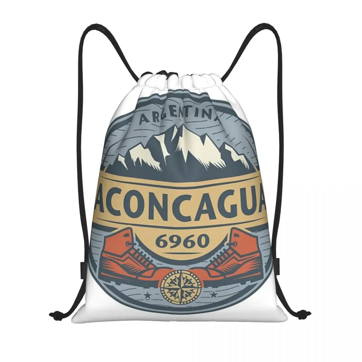 

Aconcagua, Argentina Drawstring bag Storage Portable Handbags Grocery Shopping Shoulder bags foldable Travel Bag