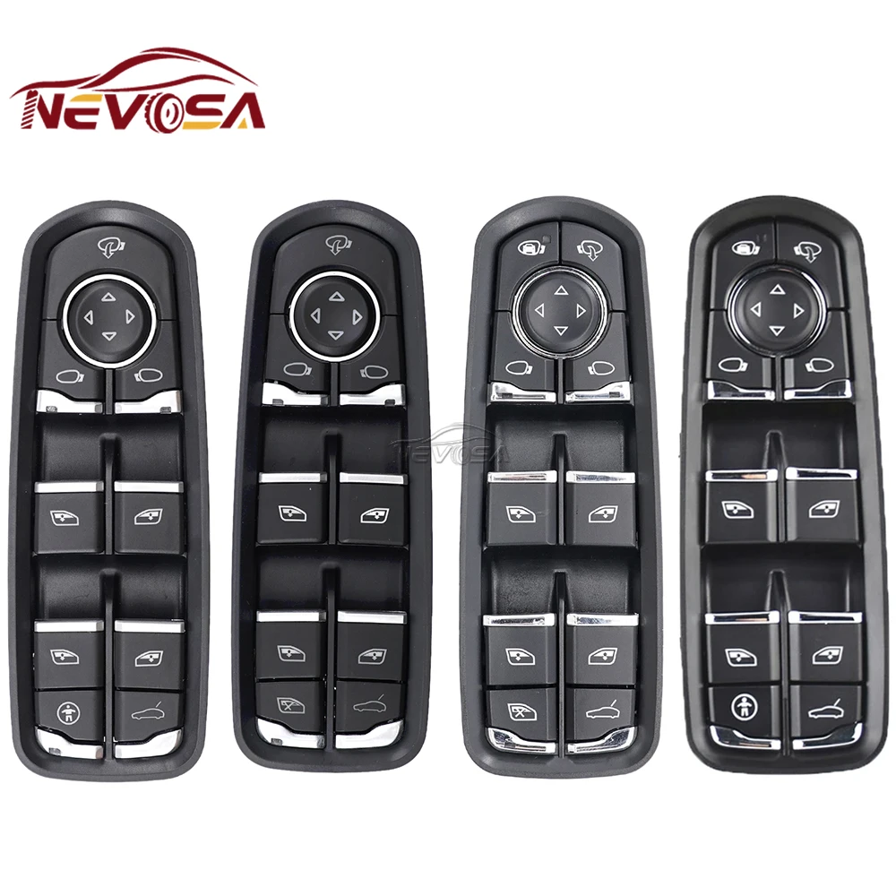 

NEVOSA Power Window Switch For Porsche Panamera 970 Cayenne 92A Macan 95B 718 918 Spyder 7PP959858A 7PP959855BDML 7PP959858AF