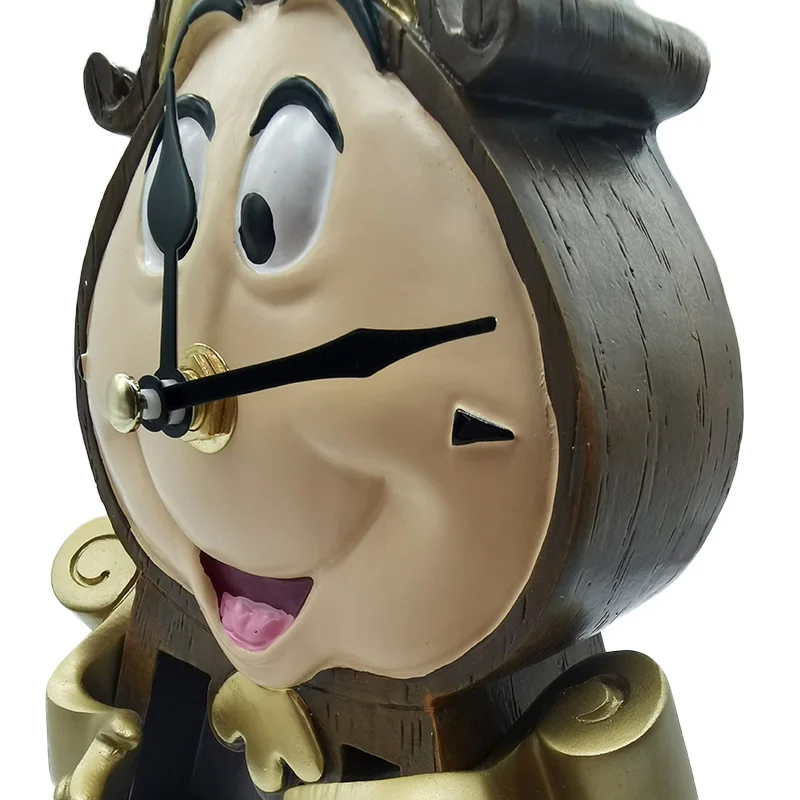 Reloj Cogsworth de La Bella y La Bestia de Disney, colección de modelos de figuras de acción, decoración del hogar, reloj Cogsworth, regalos de navidad para niños