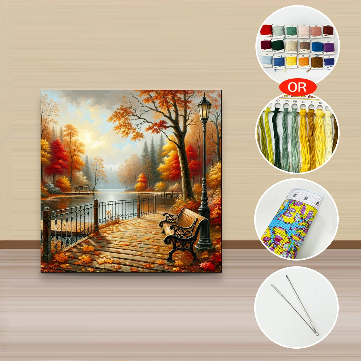 1 Stück 30x30 cm/11,8 Zoll, 11CT/14CT Kreuzstich-Set, DIY Valentinstagsgeschenk, Stickerei-Set für Feste, Porträts – Detail 4