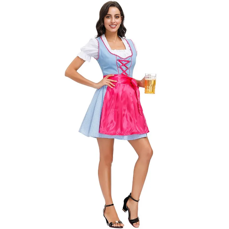 Disfraz de Dr loween para escenario de cerveza bávara, talla MXL, ropa de actuación étnica tradicional para mujer