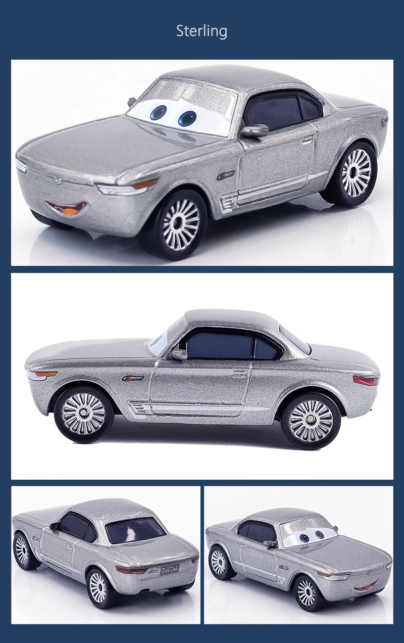 Cars 2 3 Lightning McQueen Cruz Ramires Sterling Ramone Traktoren Legierungsautomodell Kinderauto Spielzeug Geschenk – Detail 10