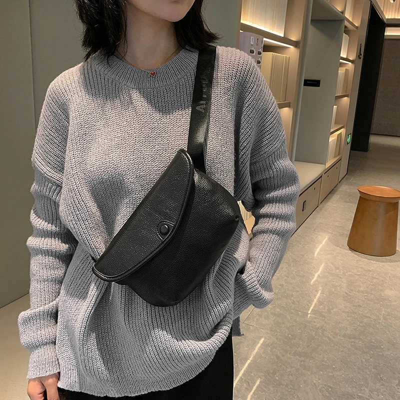 Marca de luxo saco da cintura das mulheres de couro genuíno fanny pacote moda feminina sacos peito alta qualidade ombro crossbody sacos