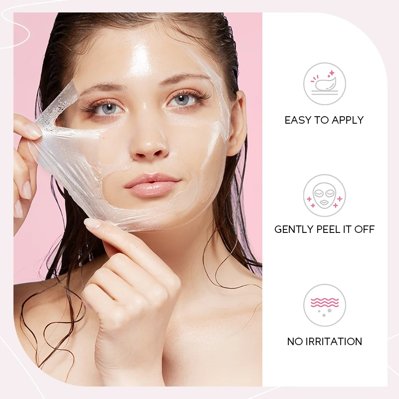 LAIKOU Giappone Sakura Peel-Off Maschera per il viso Schiarente Idratante Pulizia profonda Rimuovi punti neri 80g