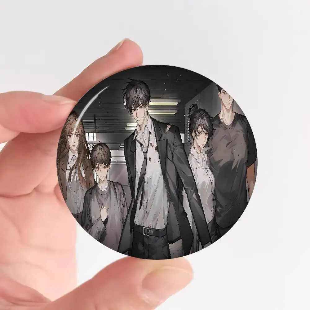 Omniscient R-Reader V-Viewpoint Soft Button Pin Round Metal Badge Lapel Pin Parts Gift Friends Kid Jewelry
