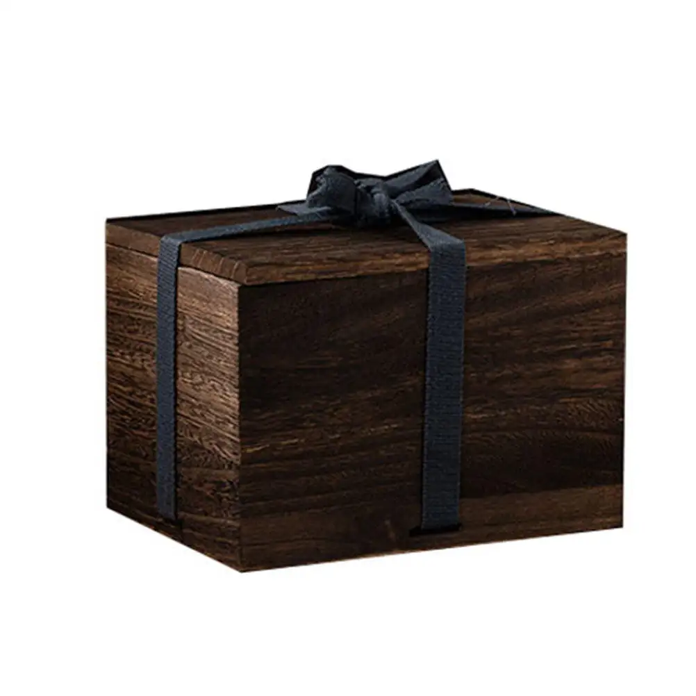 1Pcs Premium Paulownia Wood Gift Box Eco Friendly Lightweight Sturdy Storage Case for Jewelry Bracelets Christmas Anniversary