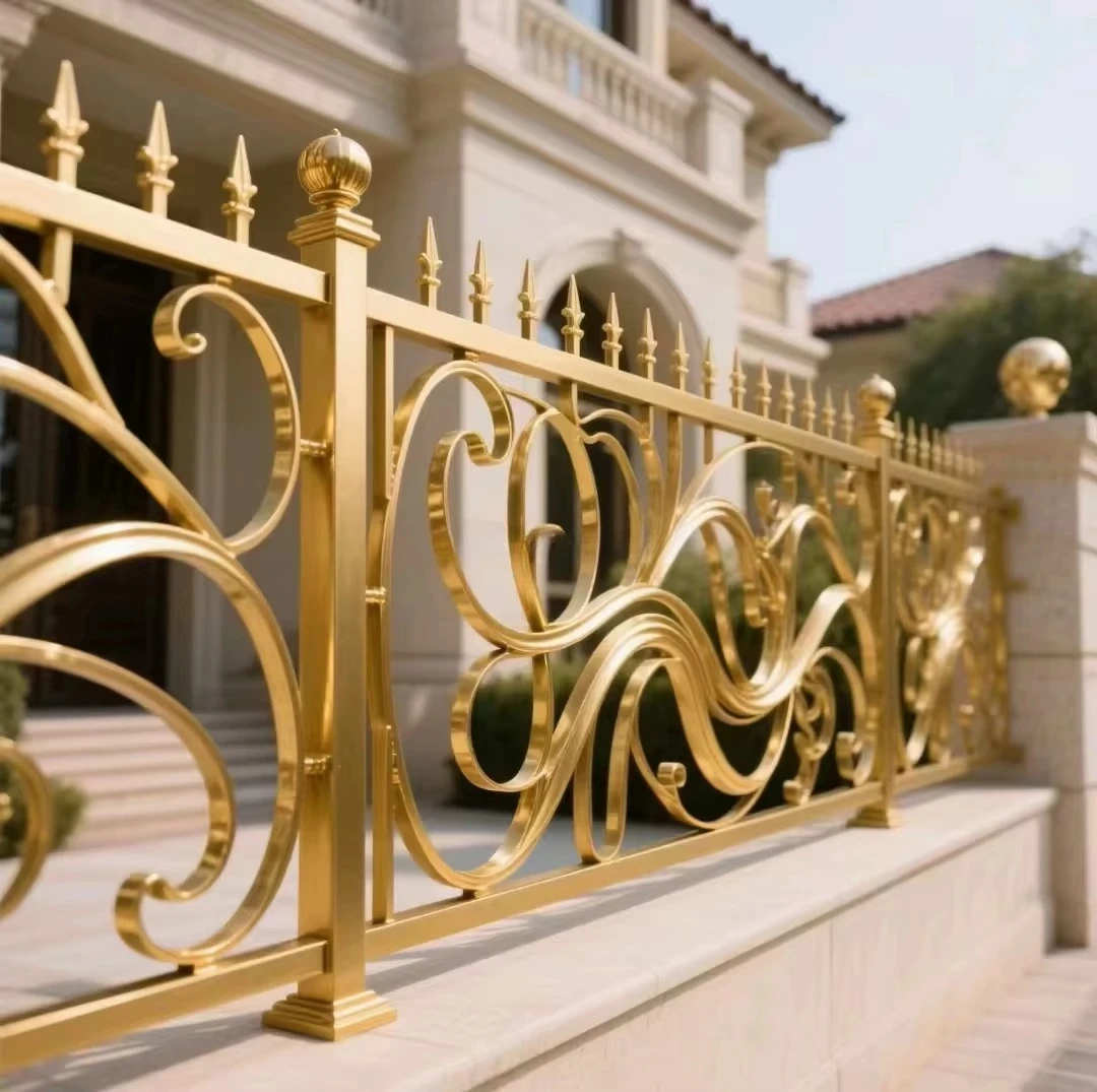 Barandillas y pasamanos de hierro forjado clásico para balcones y escaleras, de acero galvanizado moderno CJ