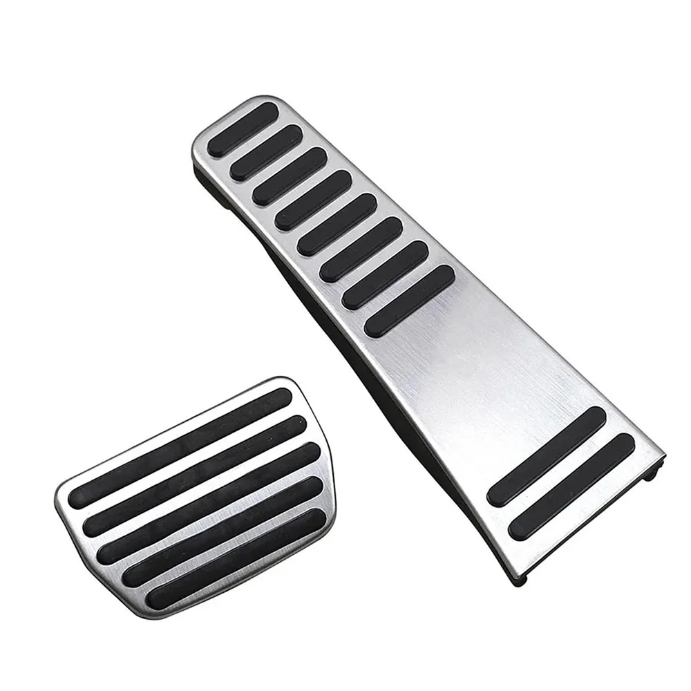AT Gas Brake Pedal Cover For Volvo XC60 XC90 S90 V90 2018-2025 Stainless Car Footrest Pedal Accelerator Brake Pedals Cover 2pcs