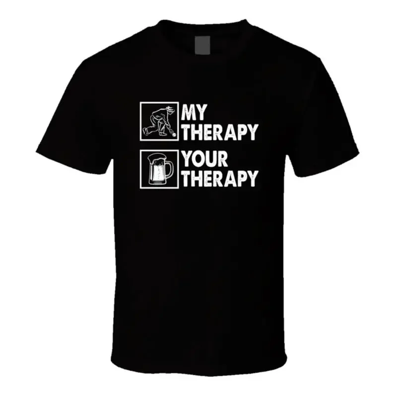 Lawn Bowling My Therapy Beer Your Therapy Funny T Shirt