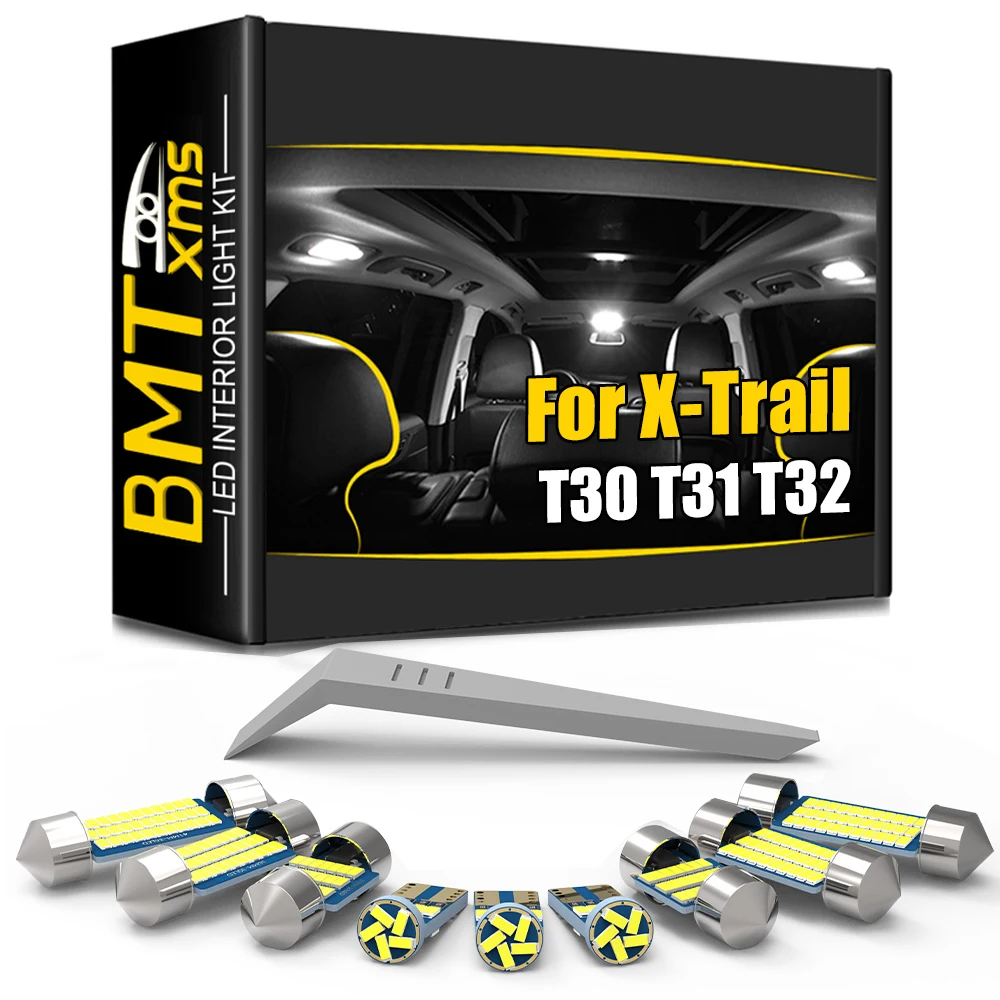 

Комплект внутреннего освещения BMTxms Canbu LED для Nissan X-Trail XTrail T30 T31 T32 2002-2020 2005 2007 2009 2010 2012 2013 2015 2017 2019