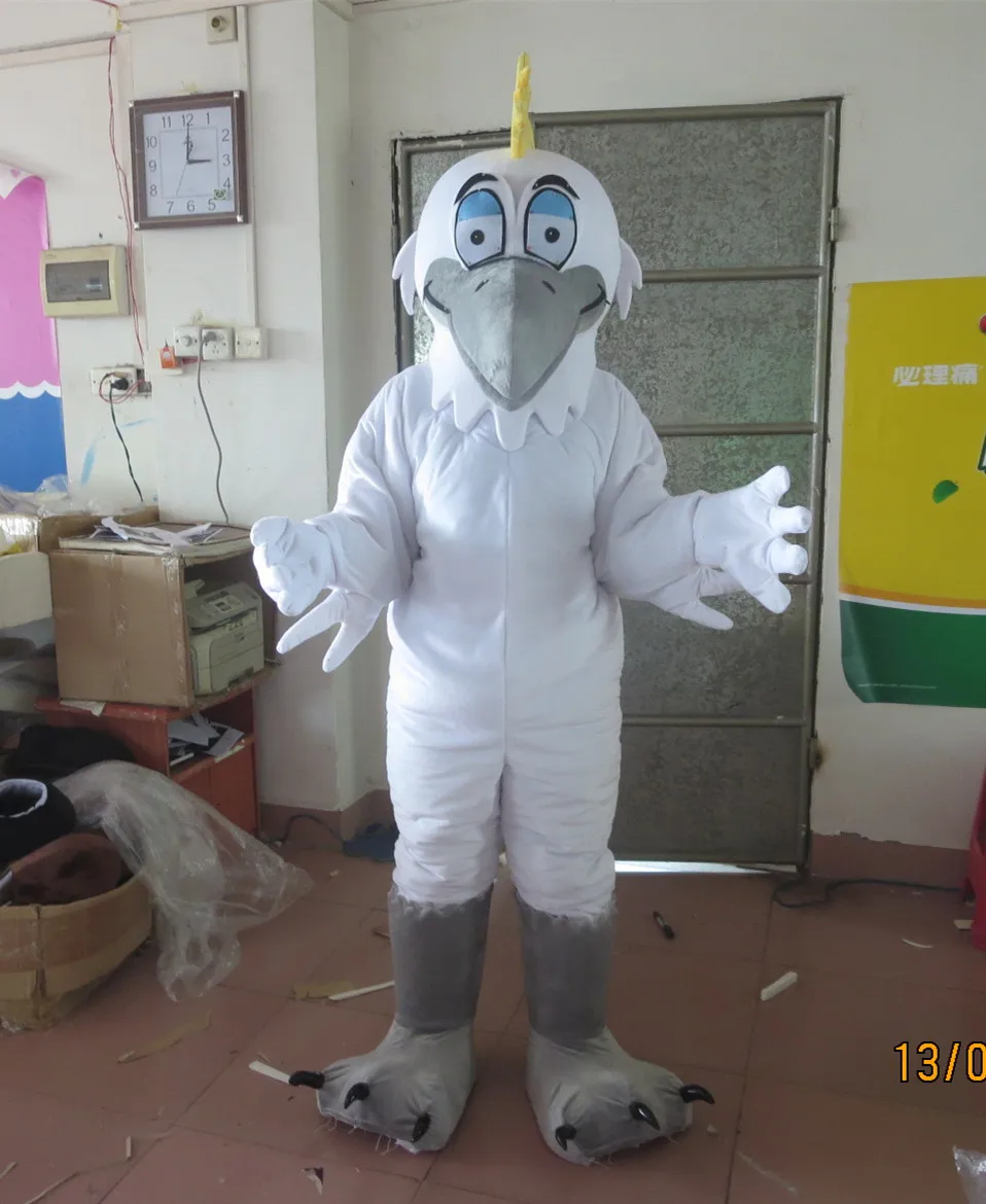 

Seagull Mascot New Snow Geese Egret Bird Mascot Costume Adult Character Cosplay Ceremony Apparel