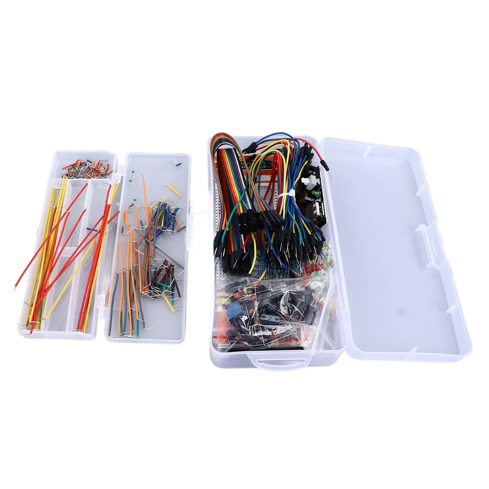 830 Tie Points Breadboard with Power Supply Module DIY Circuit Jumper Wire Electronic Component Kit