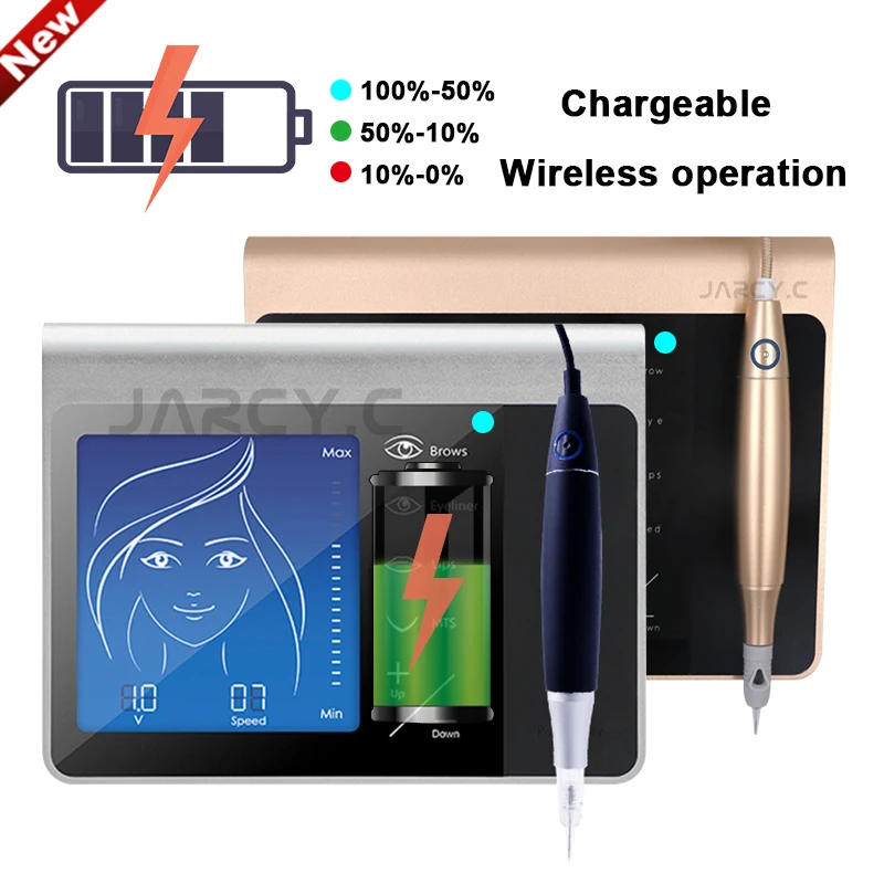 

High Quality Wireless Smart Touch Microblading Tattoo Machine Dermograph Permanent Makeup PUM Eyebrow Eyeliner Lips Tattoo Pen