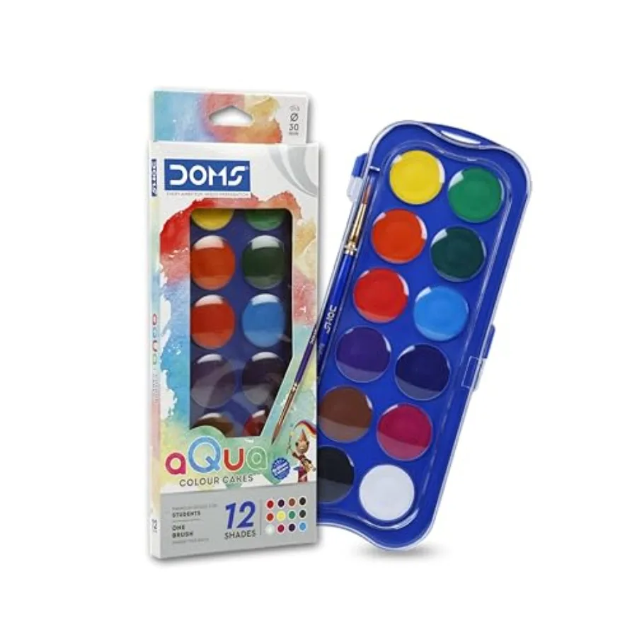 Water Color Cakes 12 Shades 30 mm