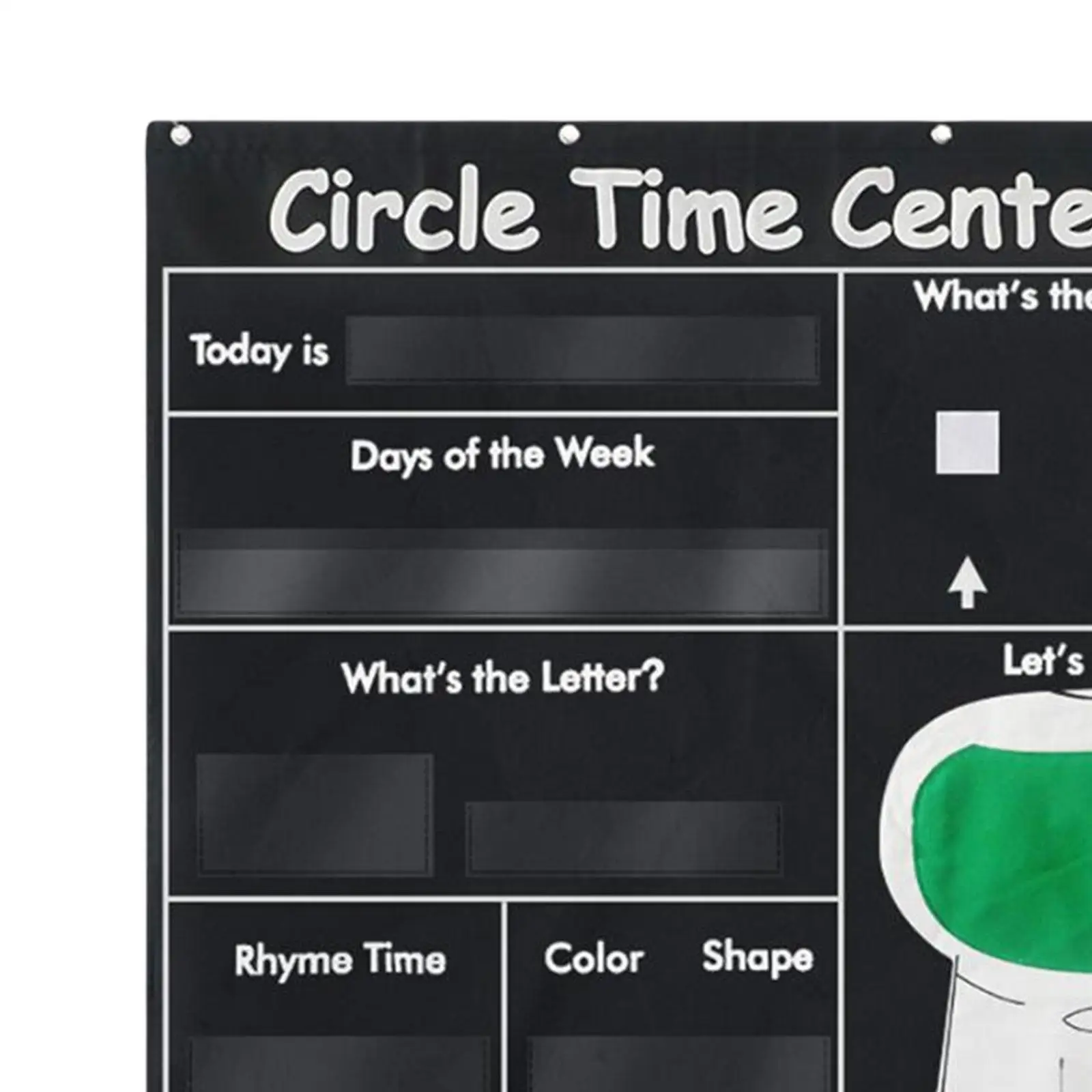 Circle Time Counting Pocket Chart, Contando para ensinar Supp, Color Shape