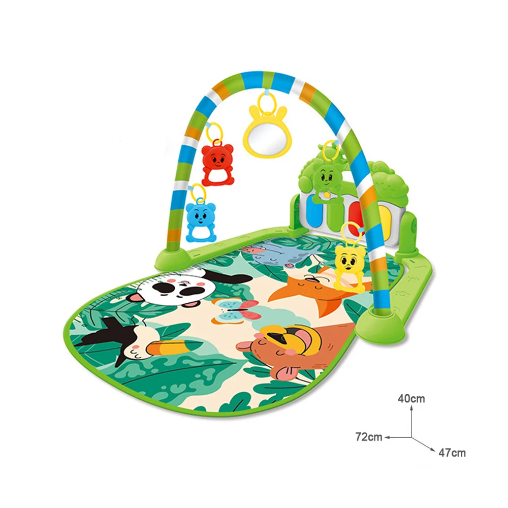 0-36 Monate Baby Fitness-Ständer Musik-Spielmatte Aktivitätsspielzeug Neugeborenen-Klavier Krabbeldecke Pedal-Spielmatte Frühpädagogisches Geschenk