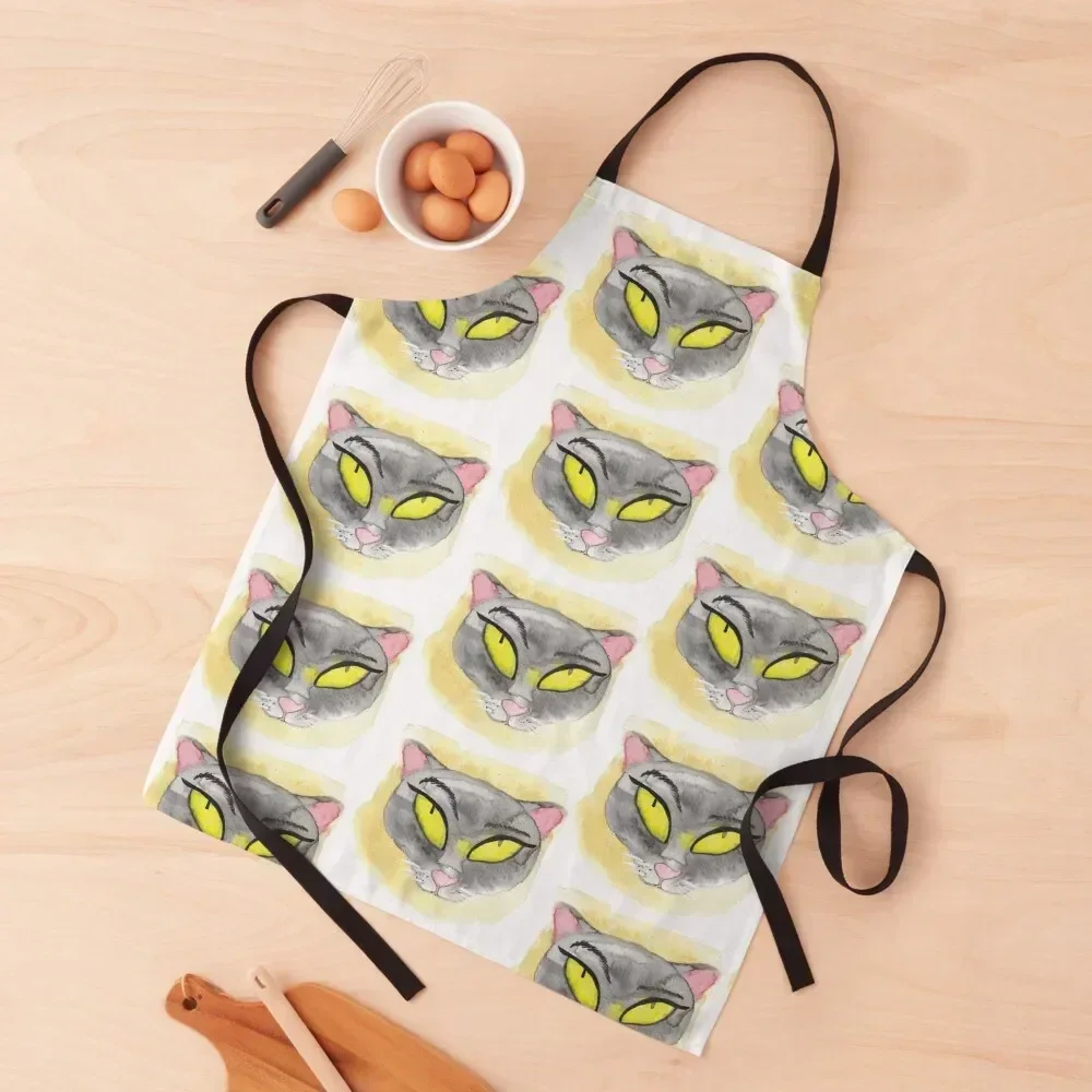 

Cattitude Pattern 1 Apron Art Smock for hairdressing For Woman painters Apron